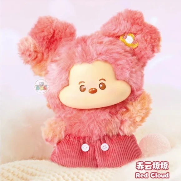 MINISO Disney Mickey Head in The Clouds Vinyl Plush Pendant- Red Cloud - NIB - Picture 2 of 10